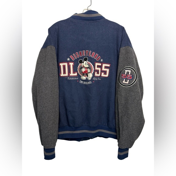 disneyland Other - Disney Mickey Mouse DL 55 Disneyland Wool/Blend Varsity Jacket Men’s XL see desc